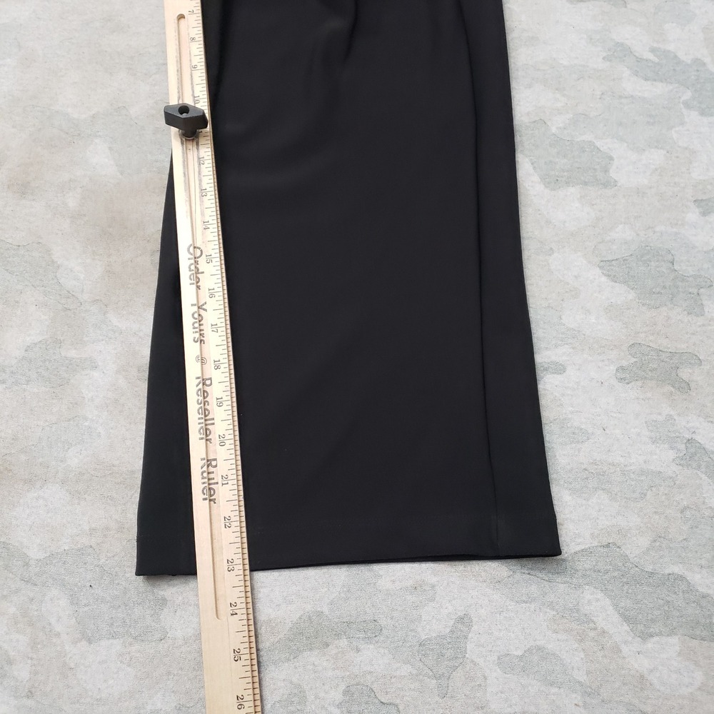 Chrome Riot Pants Women Small Black Wide Leg Pleated Pull On - Picture 4 of 10